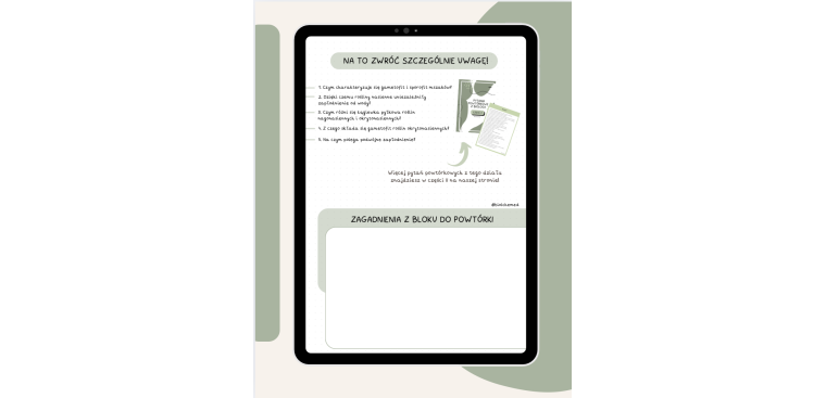 Planer do matury z biologii 