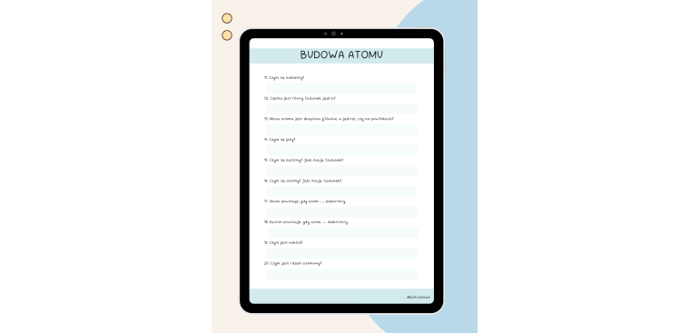 Pytania powtórkowe + odpowiedzi z chemii cz.I