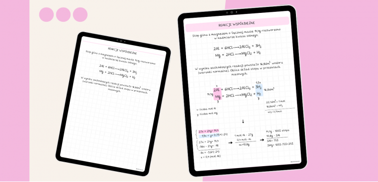 Zestaw notatek do matury z chemii 