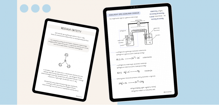 Zestaw notatek do matury z chemii 
