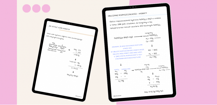 Zestaw notatek do matury z chemii + GRATIS 